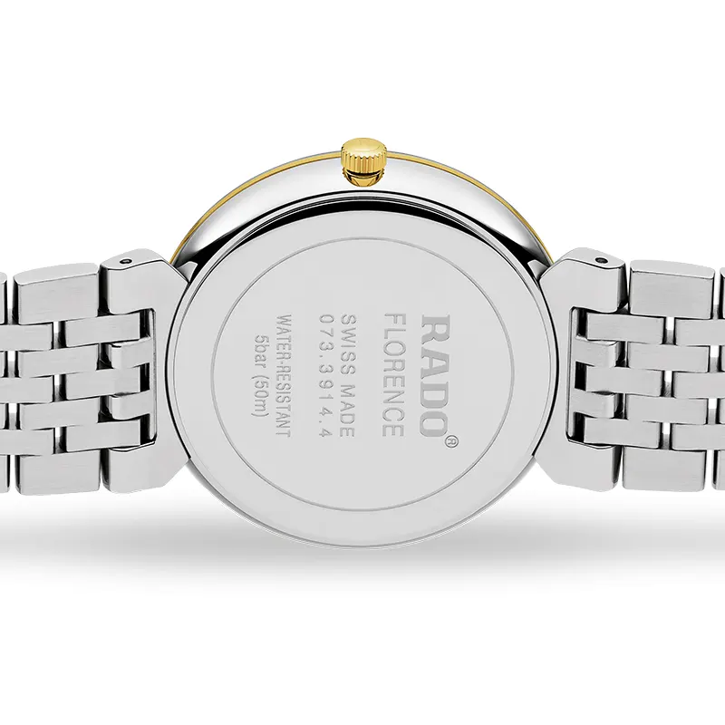 Rado Florence Diamonds Black Dial Two-tone Watch | R48912703